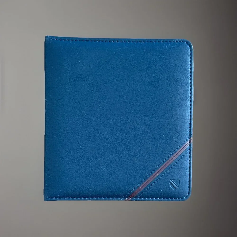 Mead Cambridge 1995 Vintage Professional Address Book Faux Leather Navy Blue New